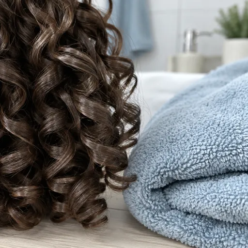 La serviette microfibre idéale pour sublimer les cheveux bouclés et texturés