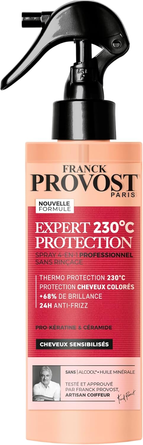 Franck Provost F - Provost Soin 4-en-1 sans Rinçage Professionnel Expert Protection 230°C 190 ml SPRAY 230°C