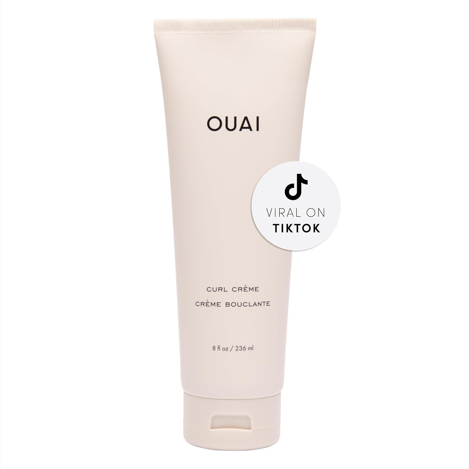 OUAI Curl Cream - Curl Defining Cream for Hydrated, Shiny Curls - Babassu and Coconut Oil, Linseed and Chia Seed Oil - Paraben, Phthalate, Sulfate and Silicone Free Curly Hair Products (8 Oz) 8 Ounce (Pack of 1) Multicoloured