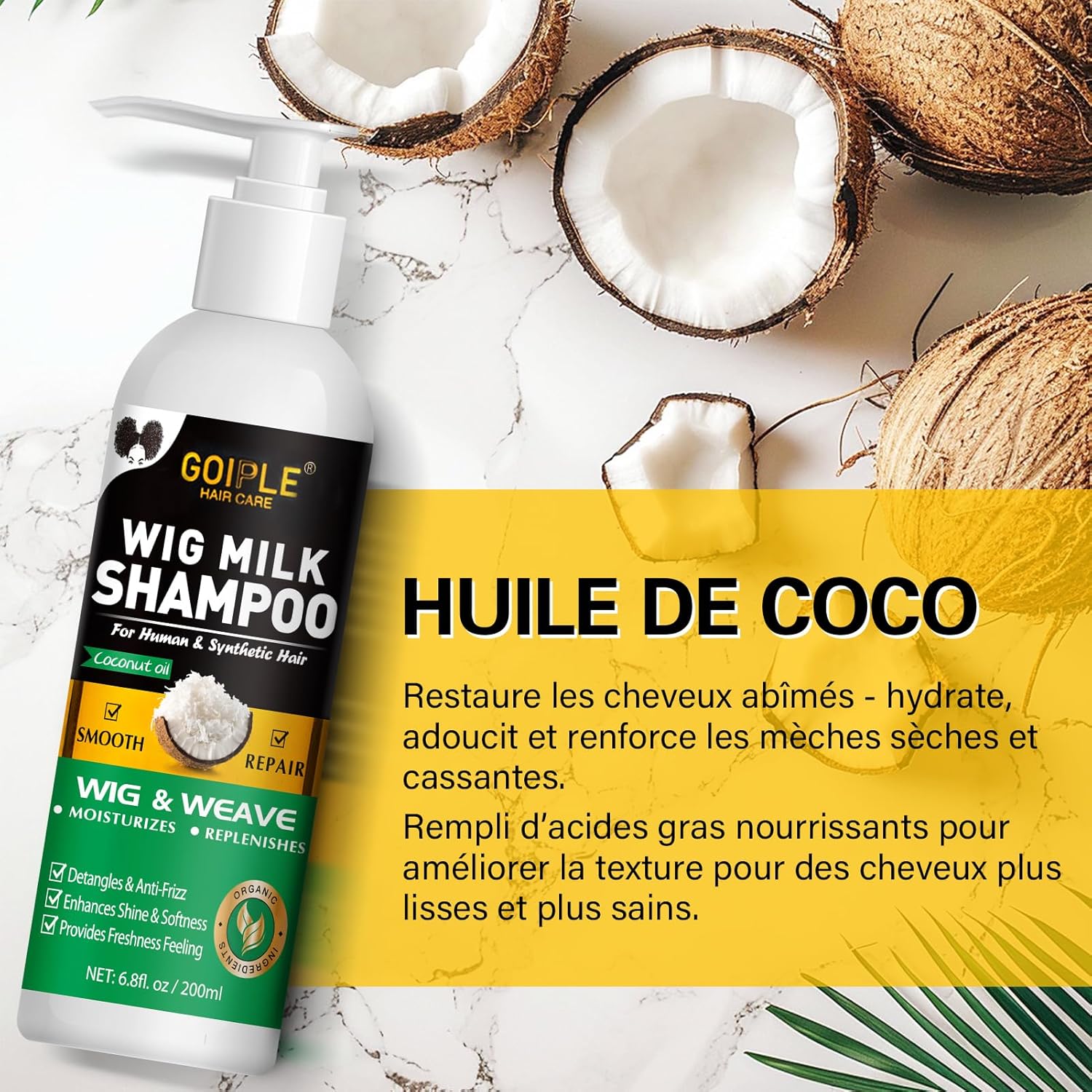 Shampooing Et Revitalisant Pour Perruque, Spray Pour Pour Cheveux Synthétiques, Spray Démêlant Pour Cheveux, Shampooing Pour Perruque Synthétique