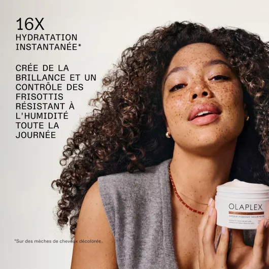 Olaplex Masque hydratant riche, Masque scellant les cuticules pour hydrater et contrôler les frisottis des cheveux secs ou de texture moyenne à épaisse