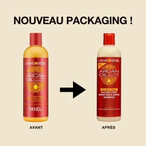 Test Creme of Nature Argan Oil : un shampoing sans sulfate qui fait (globalement) le job sur cheveux secs