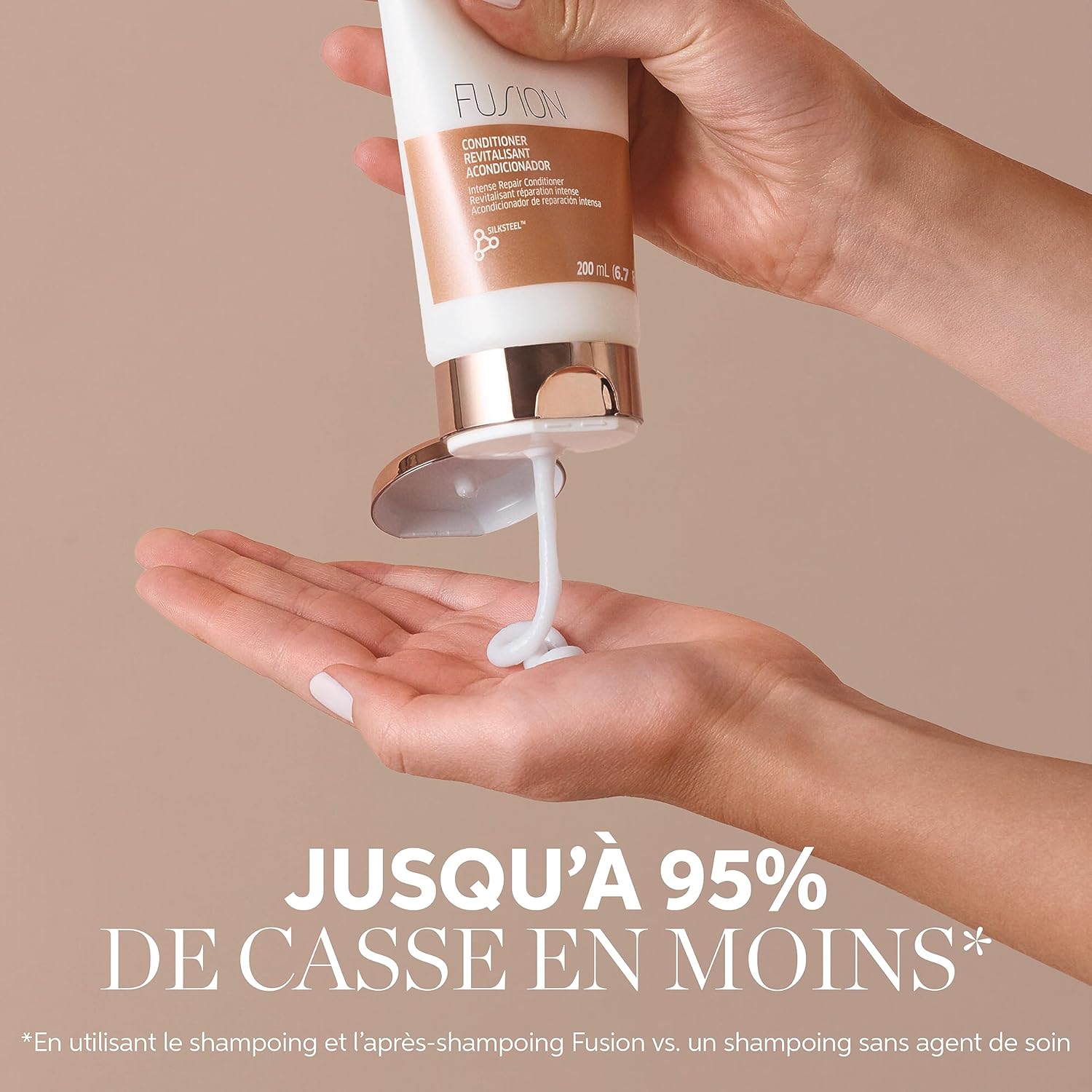 Wella Professionals Fusion Après-shampoing Reparation Intense - Après-shampoing démêlant et lissant pour cheveux abîmés et fragilisés - Apporte brillance et prévient la casse, 1l
