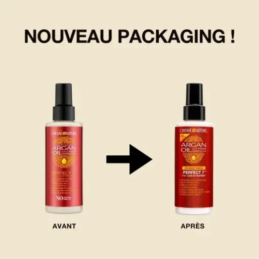Test Creme of Nature Argan Oil Perfect 7 : le spray qui simplifie la routine des cheveux bouclés