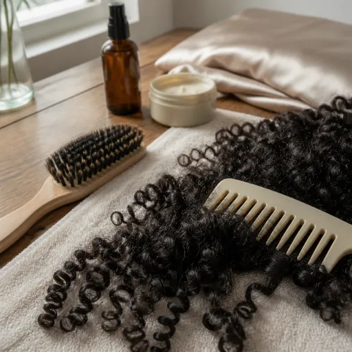 Noeud dans les cheveux : comprendre, prévenir et démêler les boucles sans casse